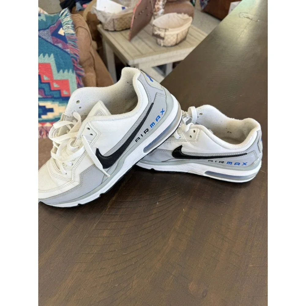 #C- 001- Nike Air Max SC Mens 7.5 White Black Wolf Grey Blue Sneakers DD7118-001